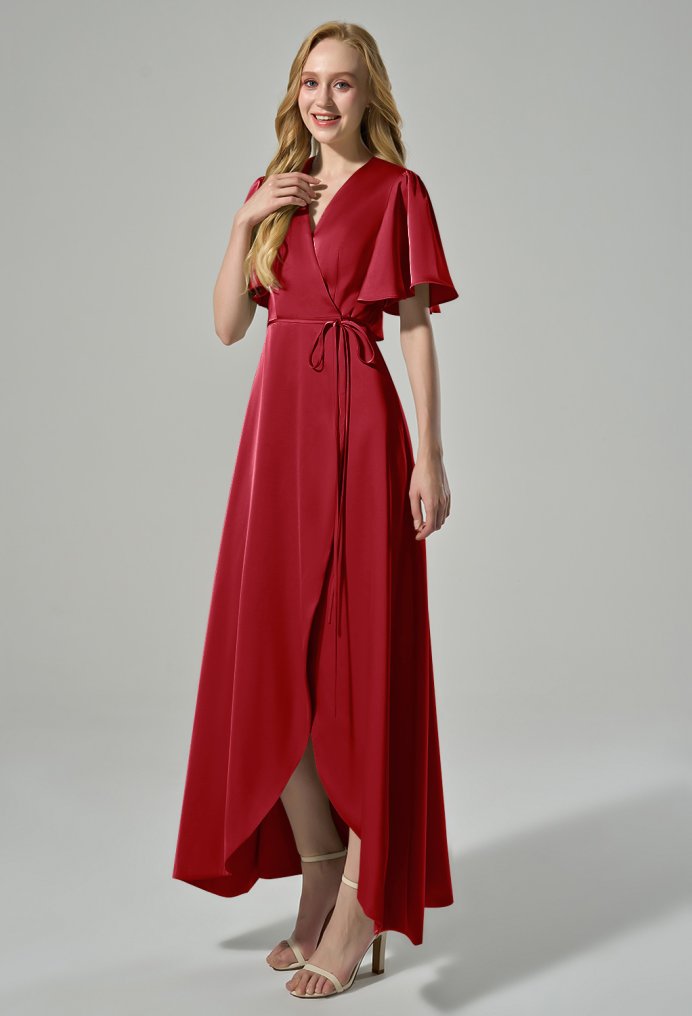 Deep Claret Bridesmaid Dresses AW.Bridal